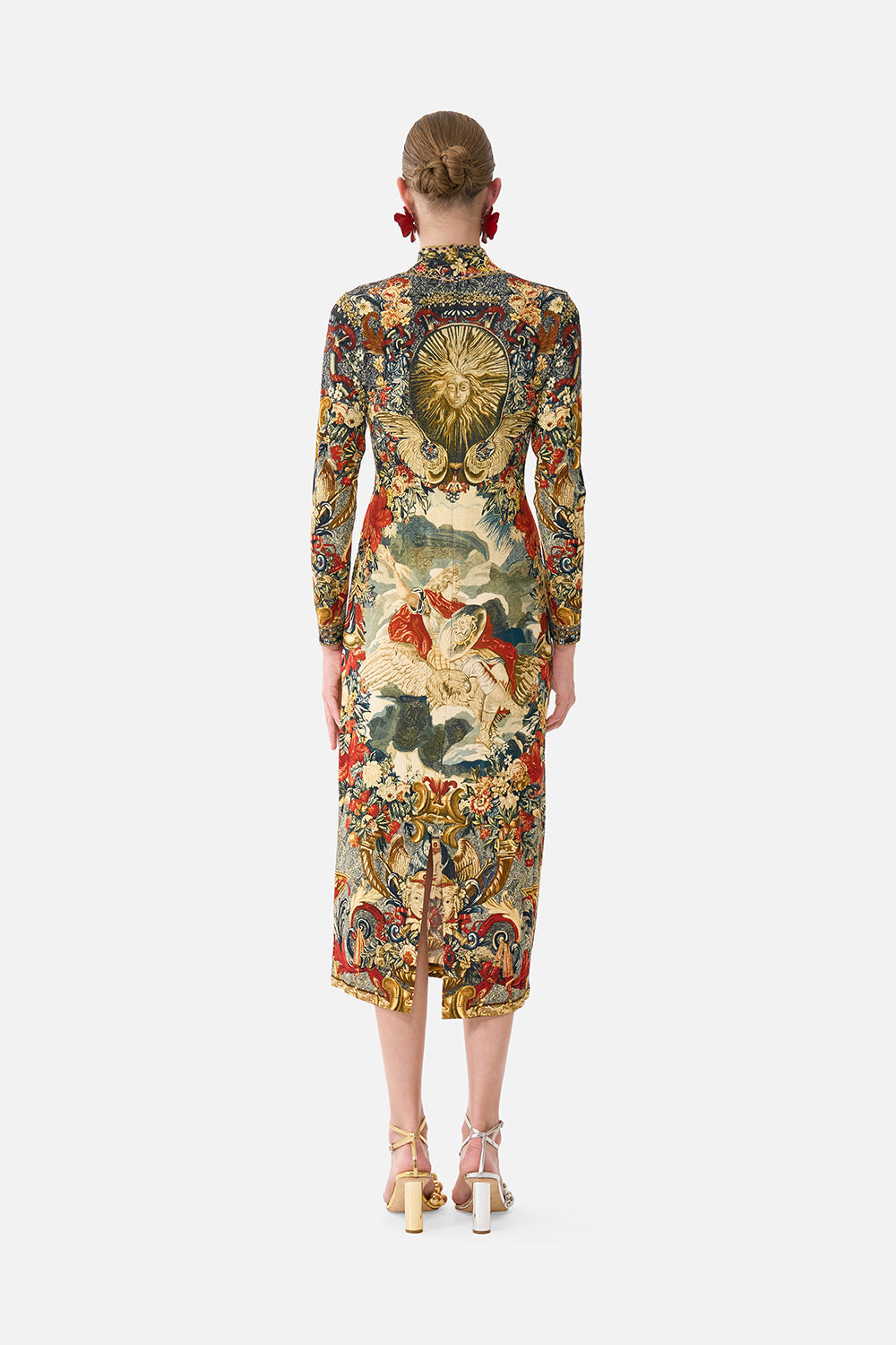 TURTLE NECK JERSEY DRESS MEET ME AT THE MET