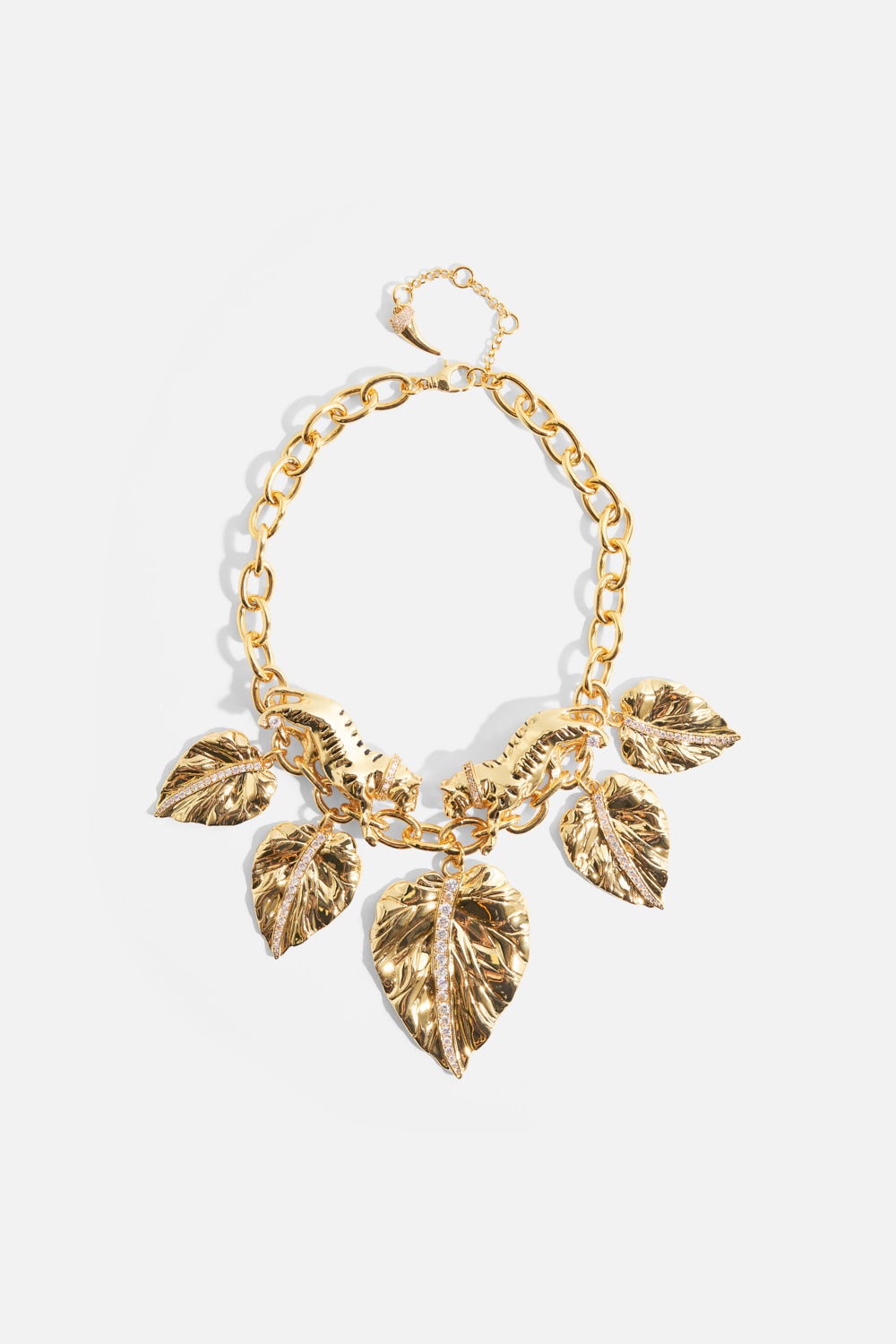 The CAMILLA Gilded Realms Statement Necklace in gold.