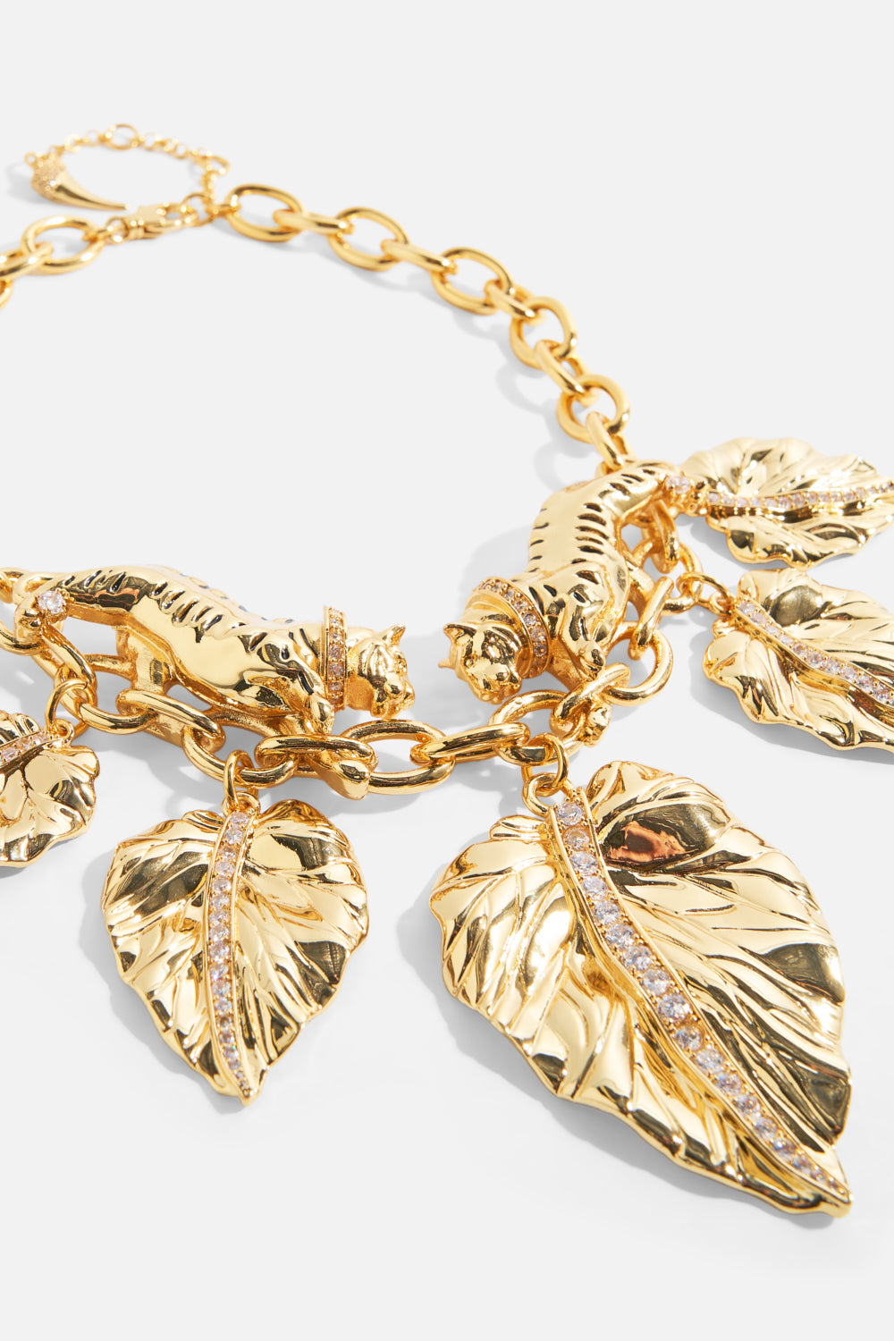 The CAMILLA Gilded Realms Statement Necklace in gold.
