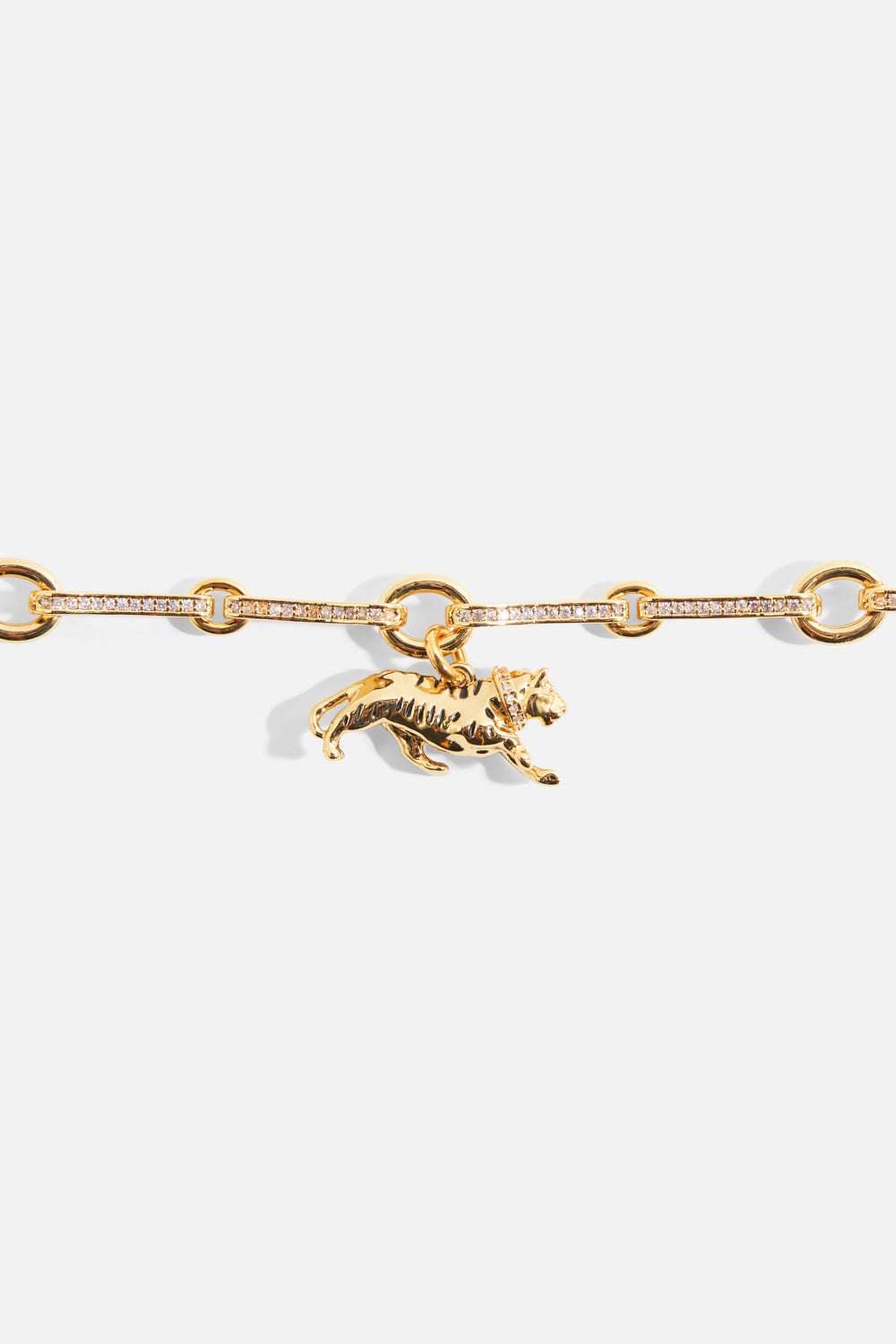 The CAMILLA Gilded Realms Leopard Bracelet in gold.