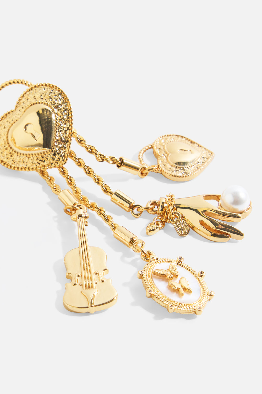 The CAMILLA Palais Aetheria Charm Earrings in gold.