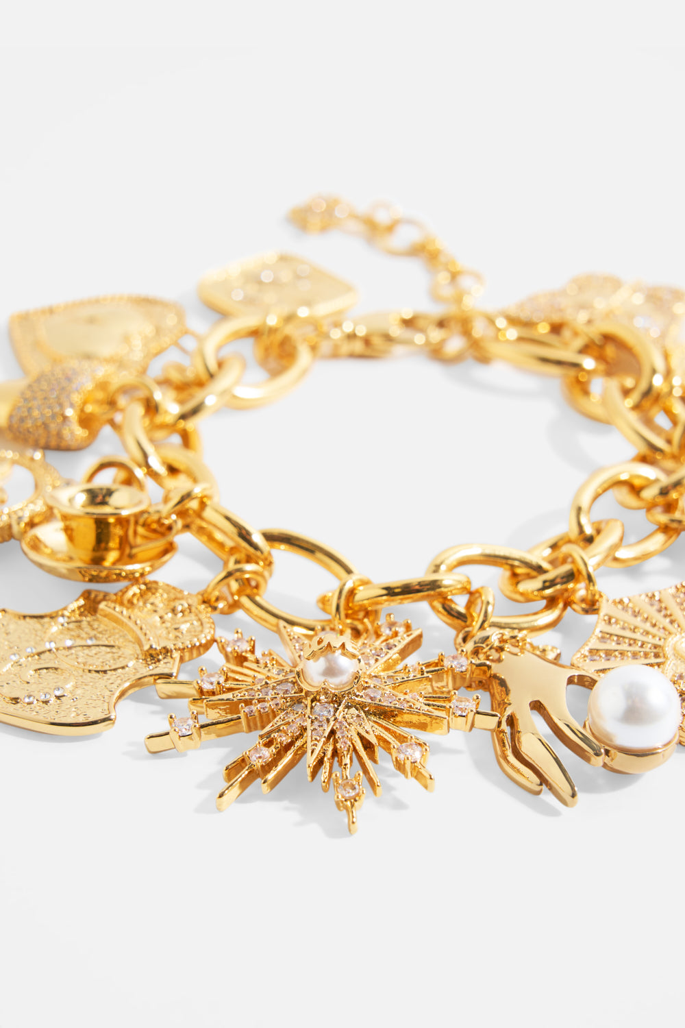 The CAMILLA Palais Aetheria Charm Bracelet in gold.