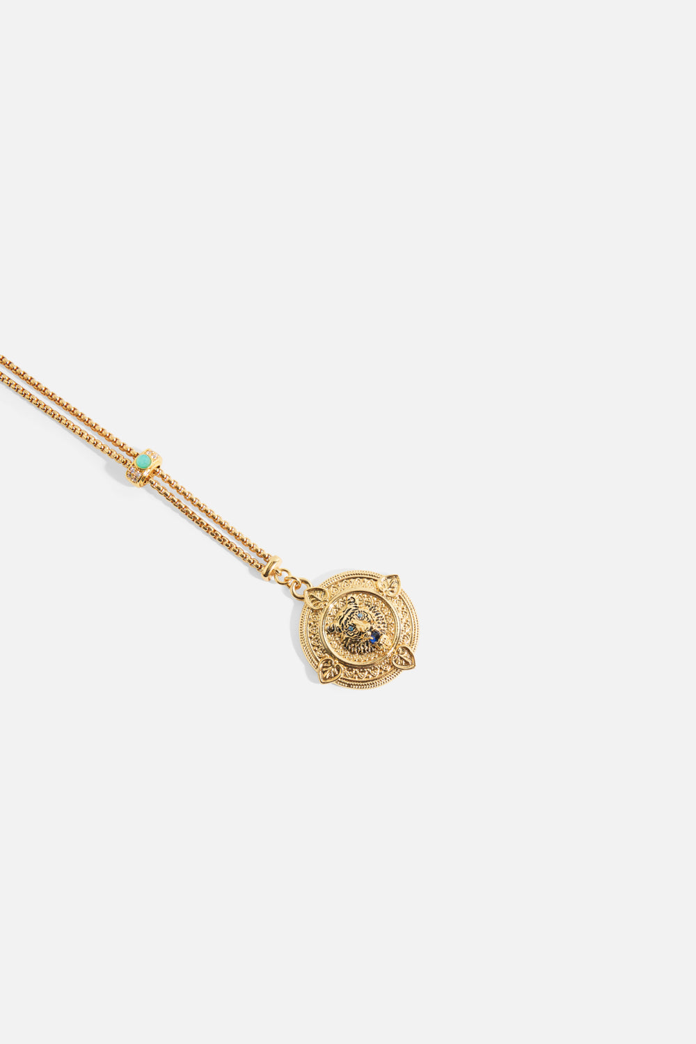 The CAMILLA Imperial Idol Jaggi Pendant Necklace in gold.