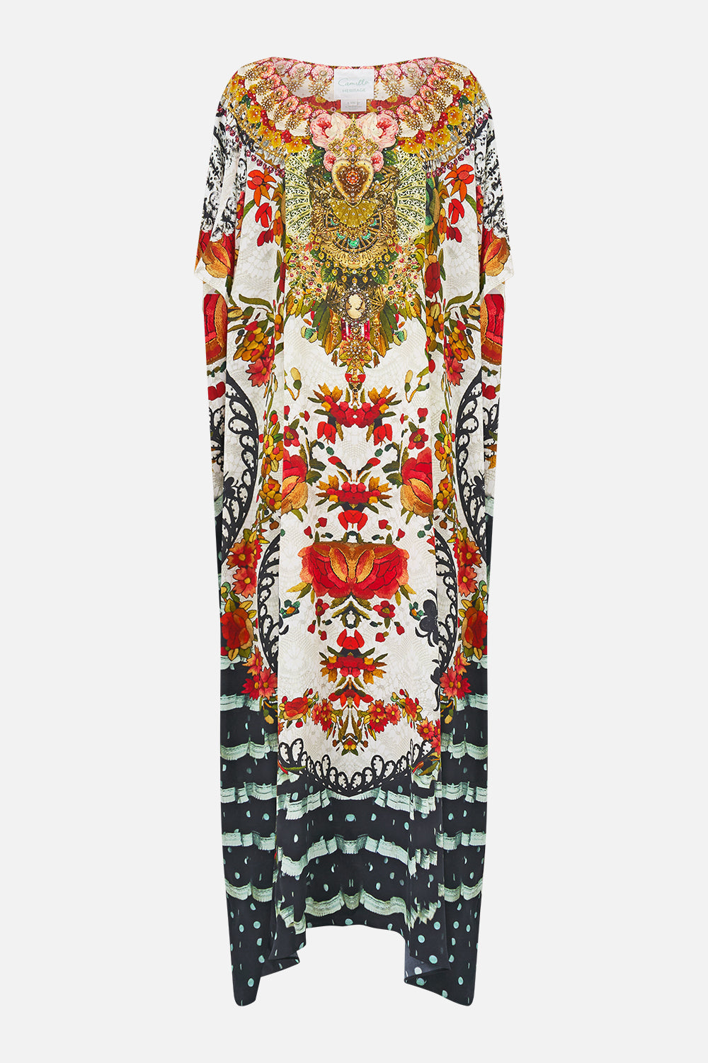 ROUND NECK KAFTAN LA ROSA