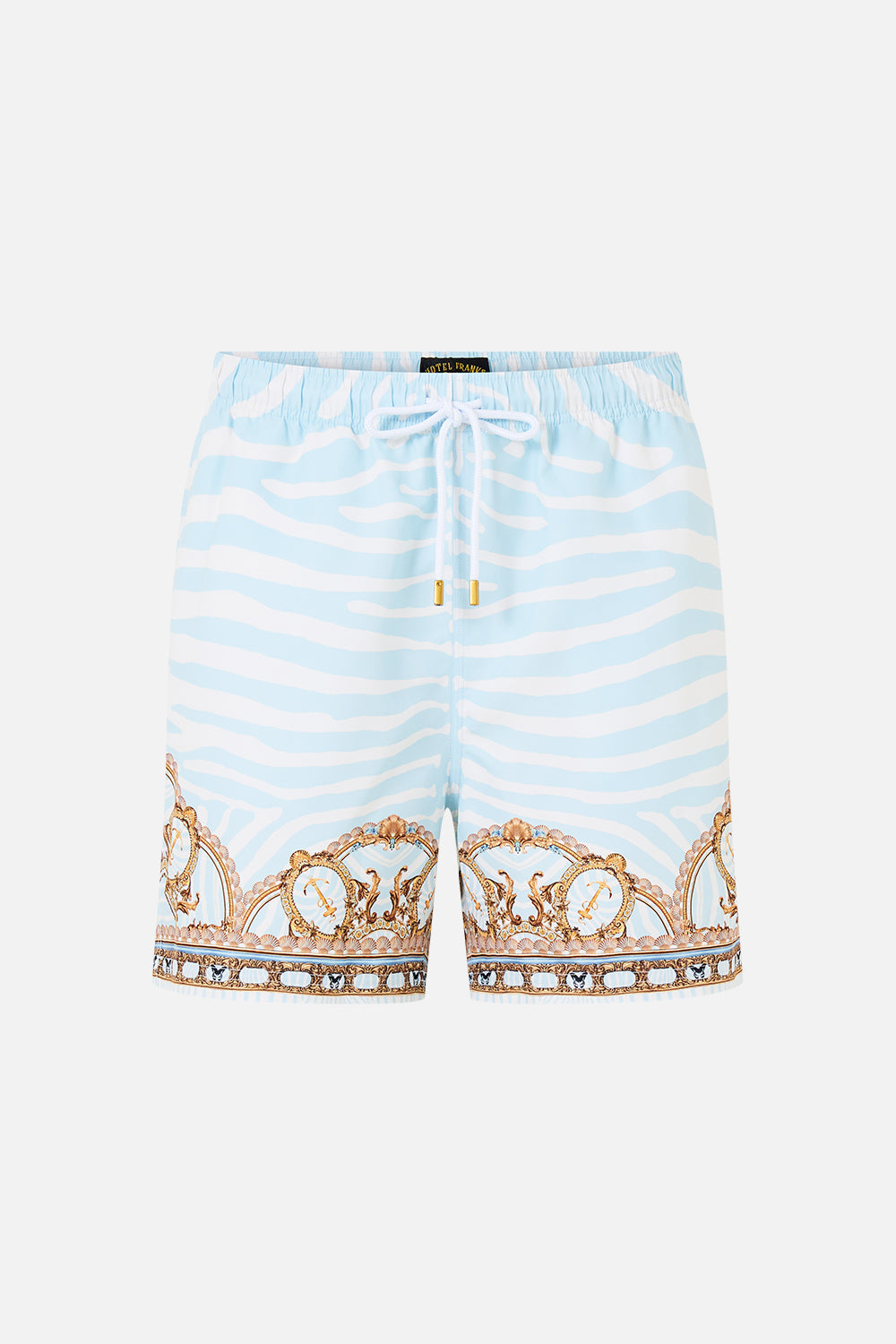 The Mid Length Boardshort With Elastic Waist in print Spirit Of Stripes
