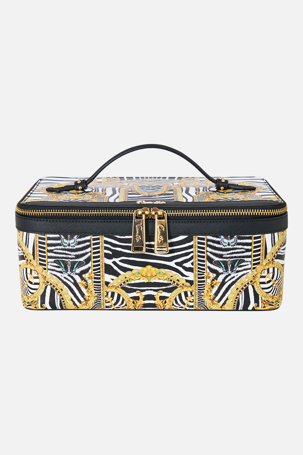 The CAMILLA Large Vanity Kit in Print Zig Zag Zoo. Ghost View Front