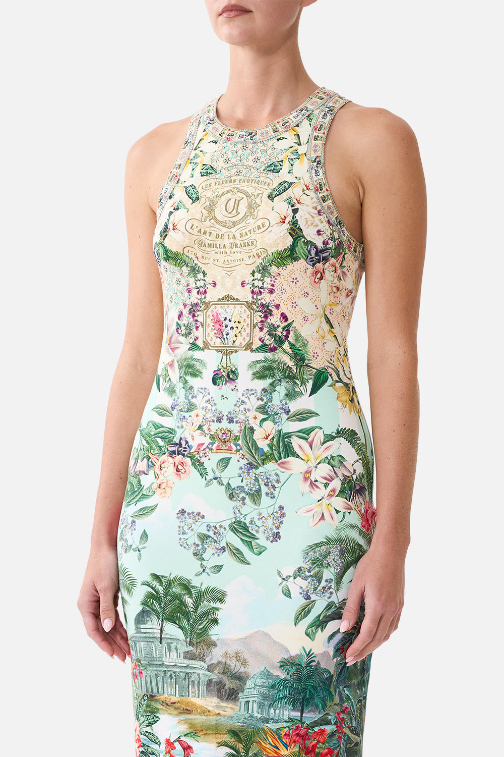 JERSEY TANK DRESS LA BELLE BOTANIQUE