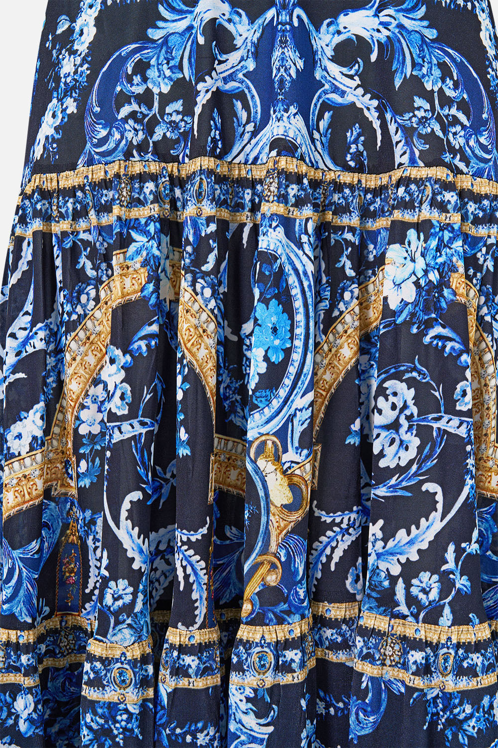The Sweet Sacre Bleu Halter Jersey Dress With Tiered Skirt