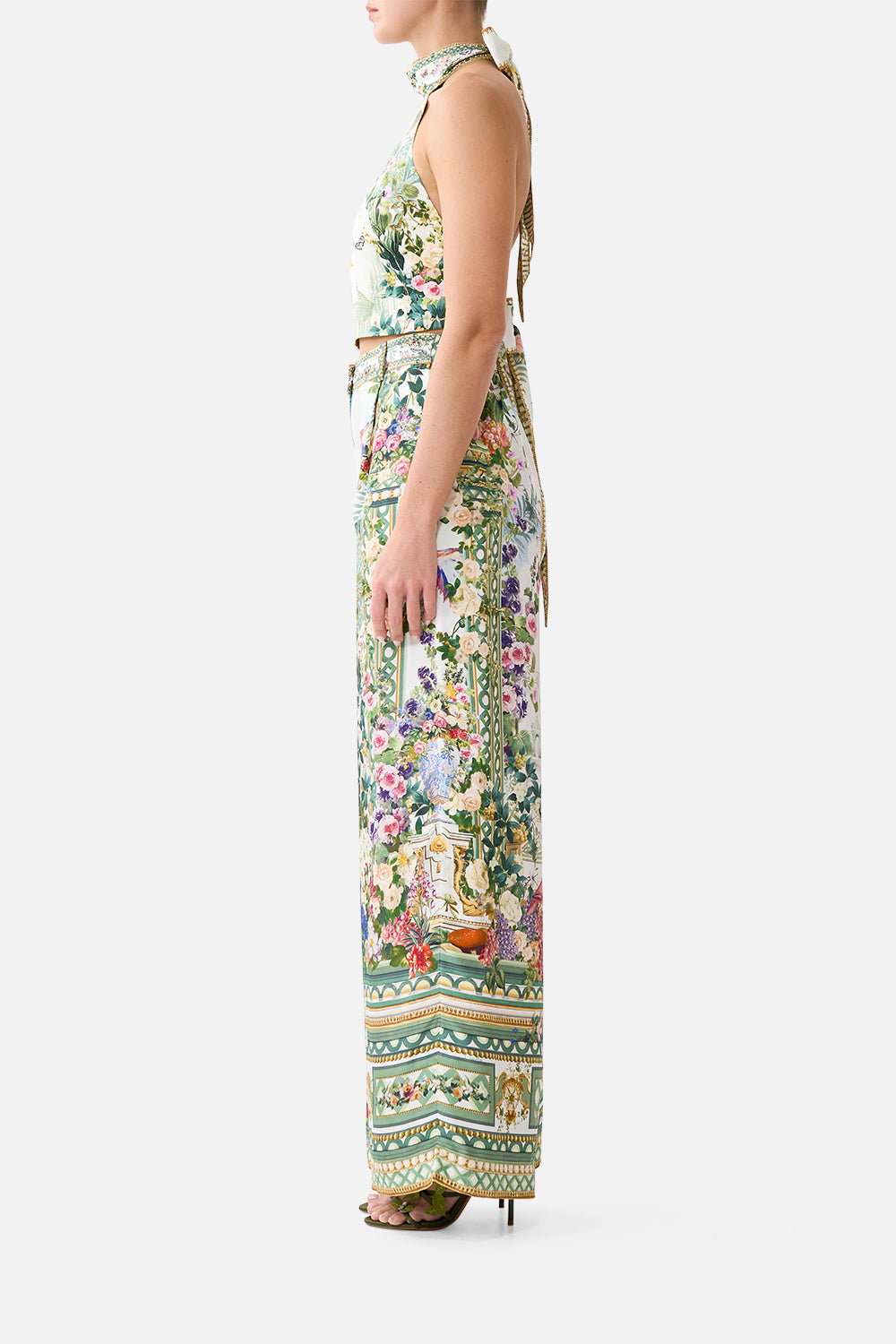 The CAMILLA REVERSIBLE HALTER TIE BACK TOP ART FOR THE EMPRESS