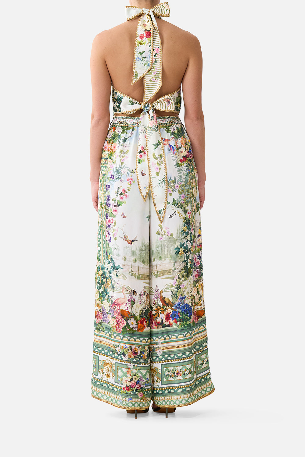 The CAMILLA REVERSIBLE HALTER TIE BACK TOP ART FOR THE EMPRESS