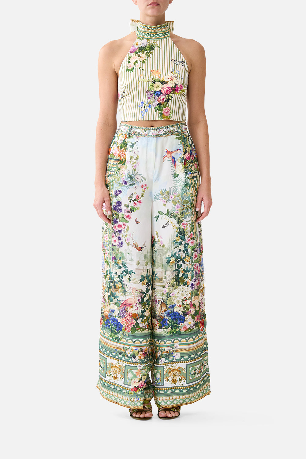 The CAMILLA REVERSIBLE HALTER TIE BACK TOP ART FOR THE EMPRESS