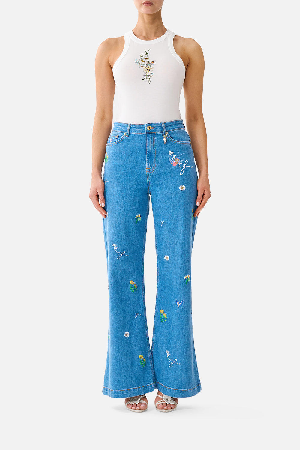 The CAMILLA JERSEY TANK TOP DANDELION SKIESDANDELION SKIES