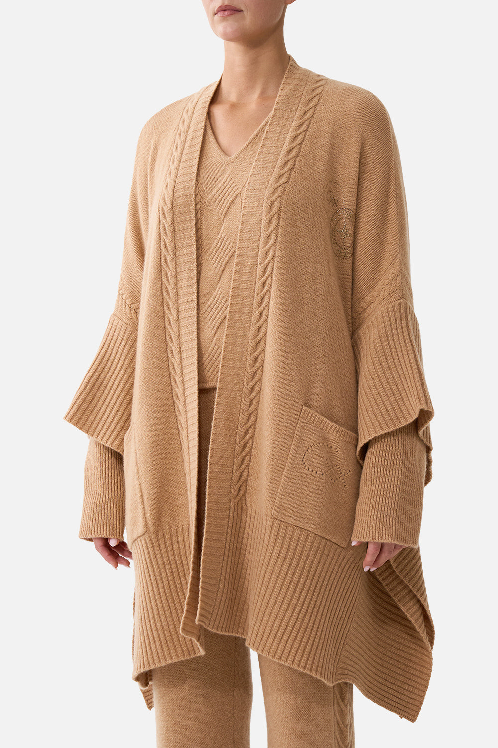 The CAMILLA Cashmere Knit Oversized Layer Leopard Libertine in our Leopard Libertine print.