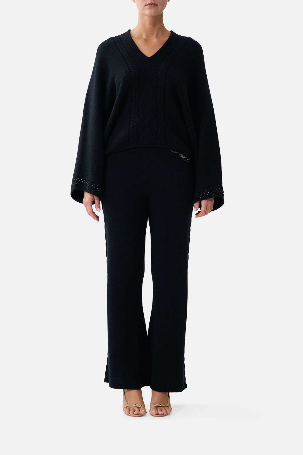 PANTALON COURT EN MAILLE NIGHT GARDEN
