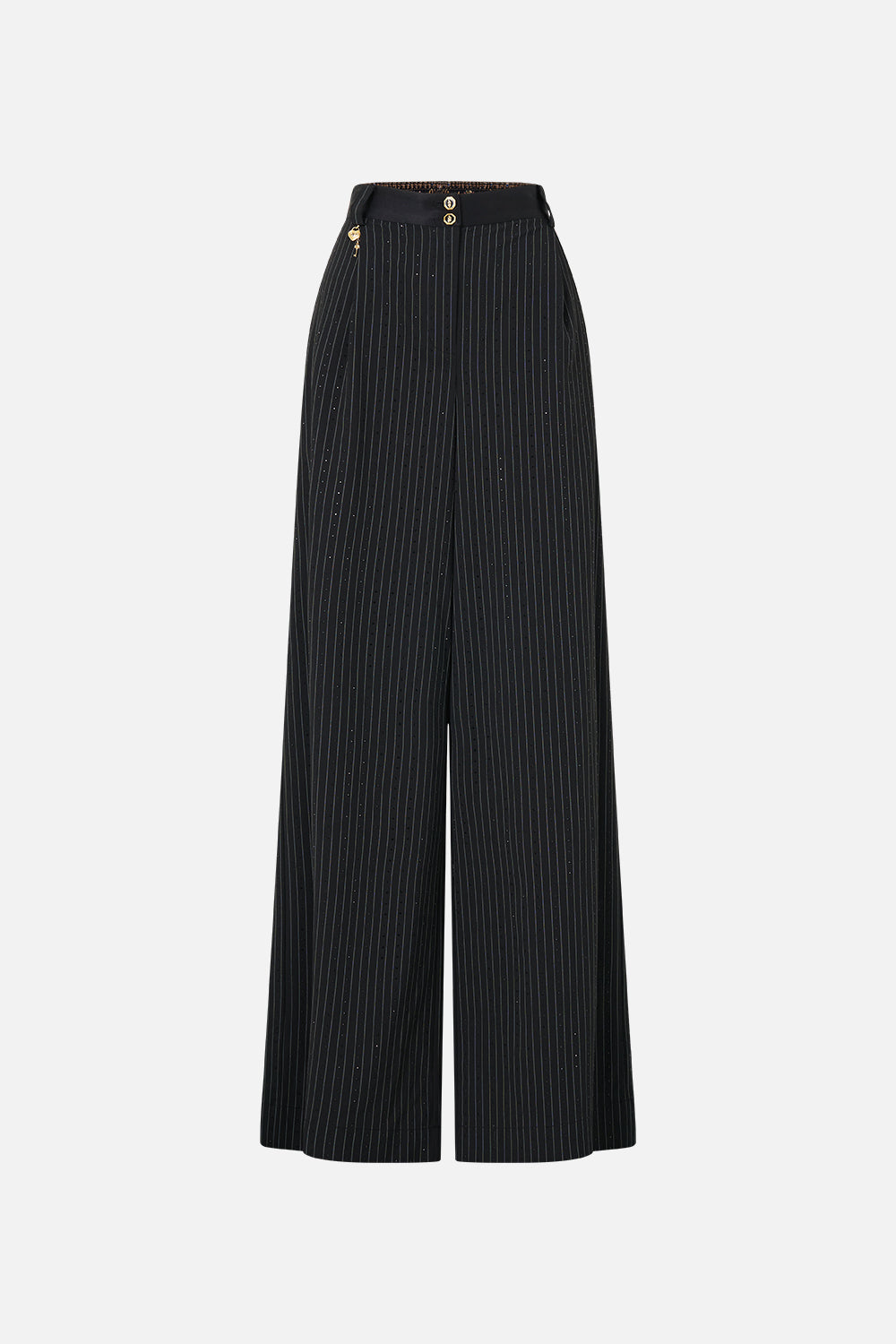 PANTALON LARGE À TAILLE HAUTE NIGHT GARDEN