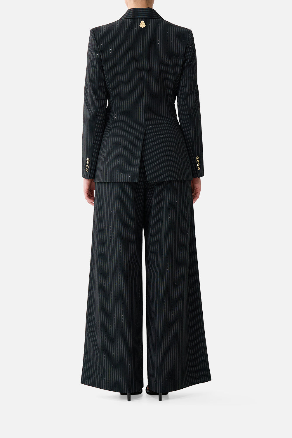 PANTALON LARGE À TAILLE HAUTE NIGHT GARDEN