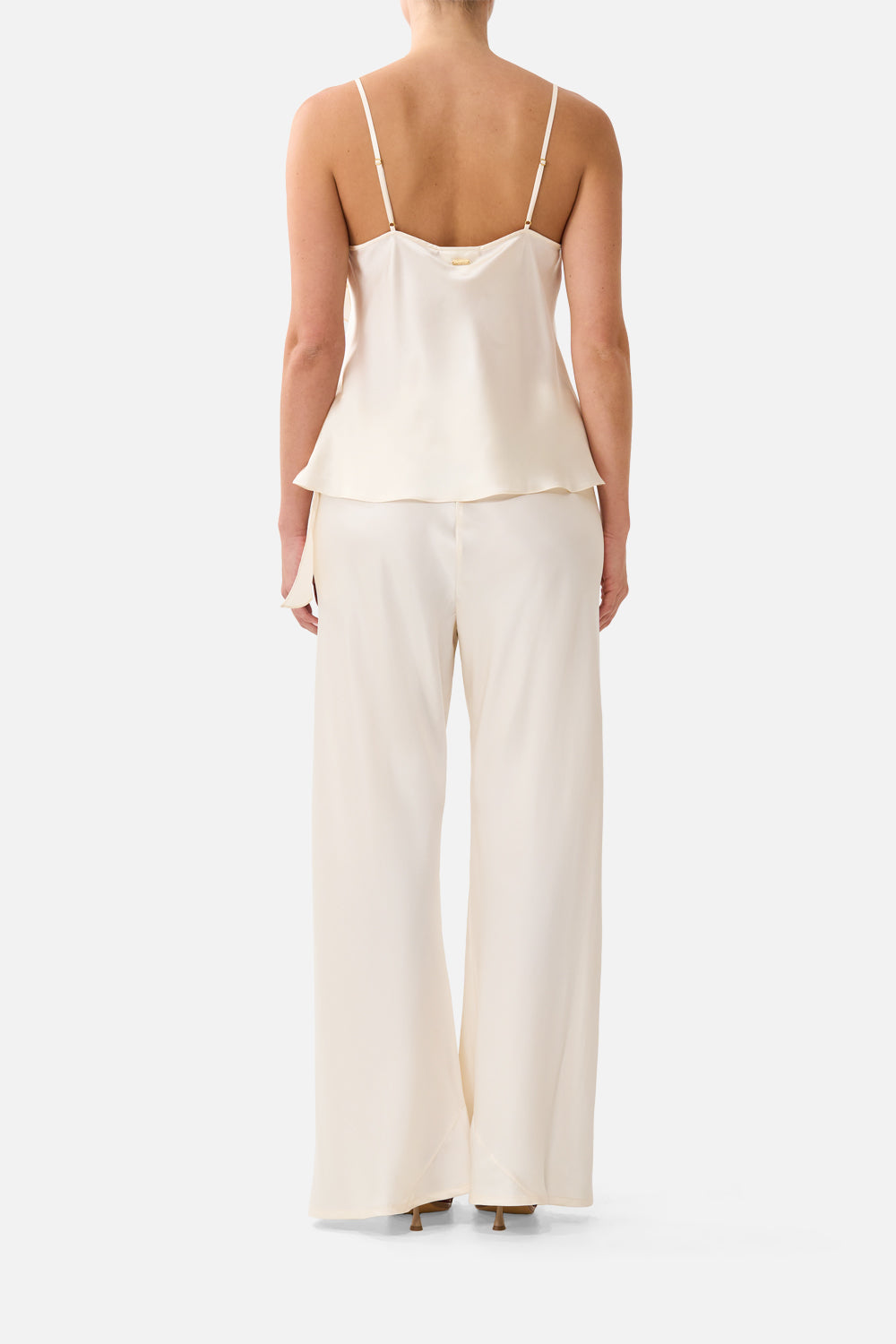 The CAMILLA Bias Cut Drawstring Pant Silk Essentials in our Silk Essentials print.