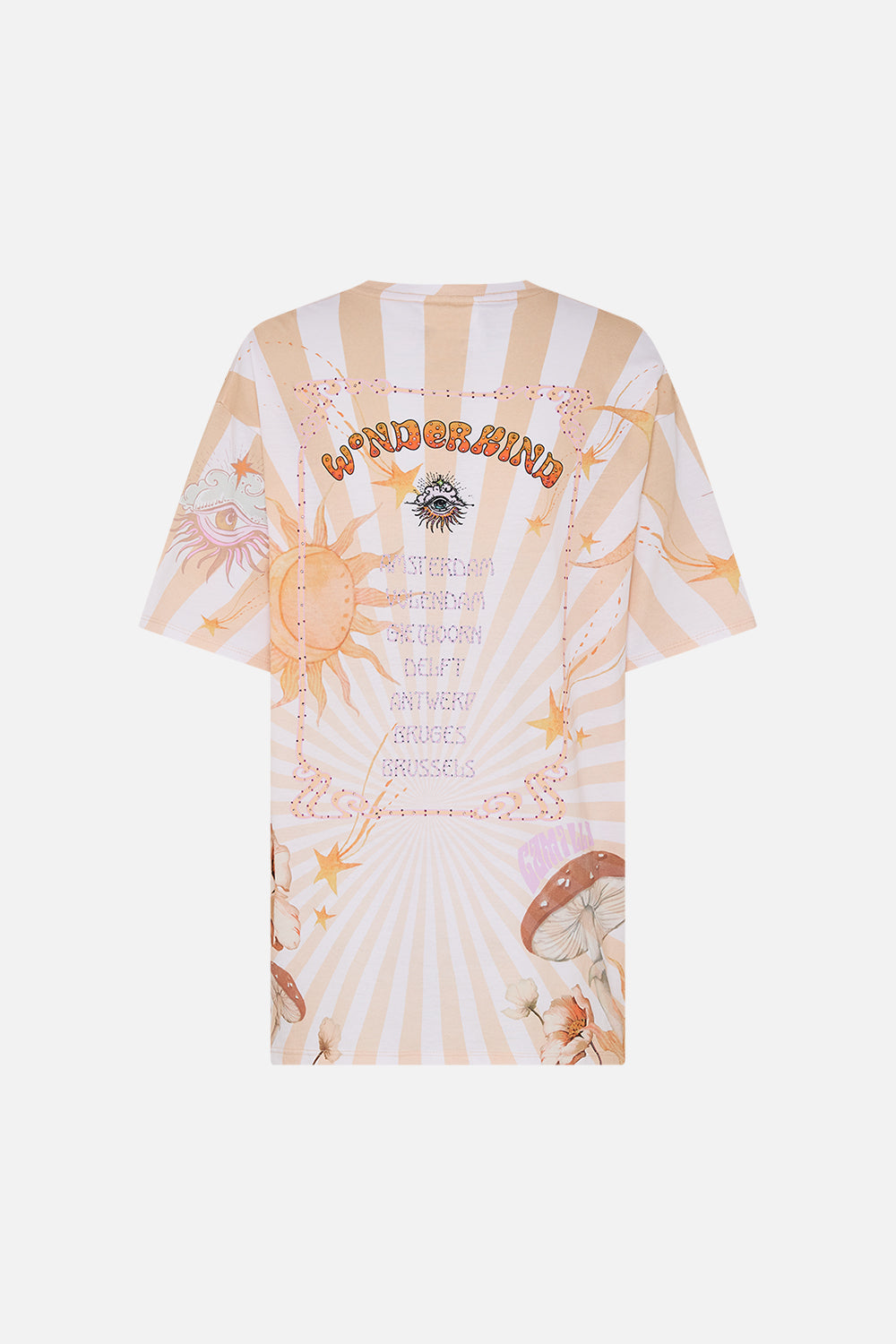 OVERSIZED BAND TEE - MULTI LETS CHASE RAINBOWS