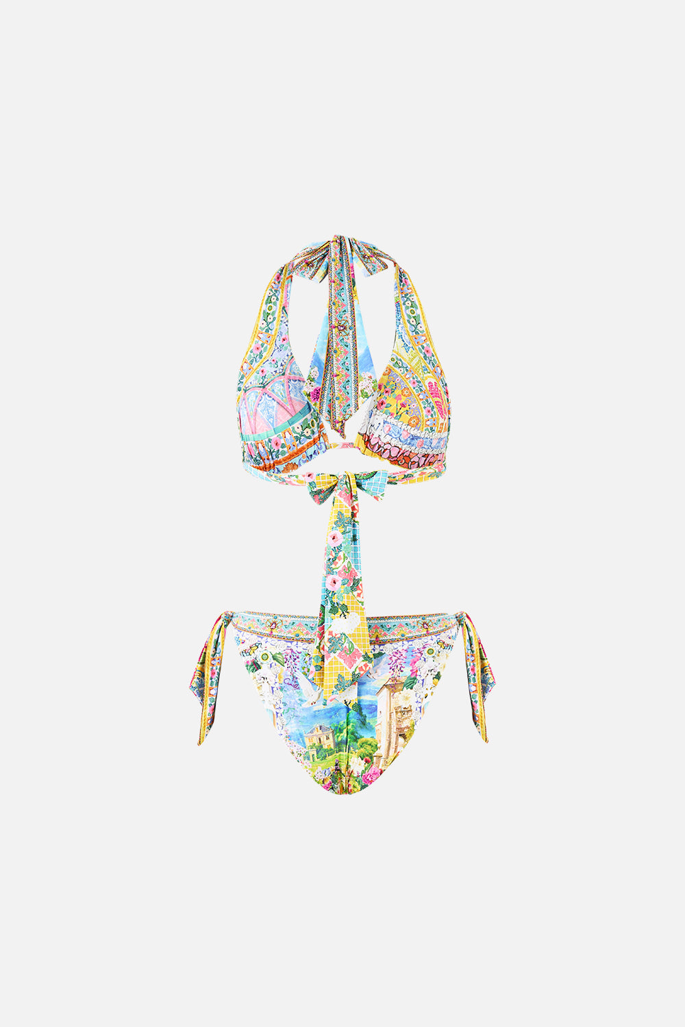 The CAMILLA V NECK BATWING KAFTAN DE NADA GRANADA in our  print.