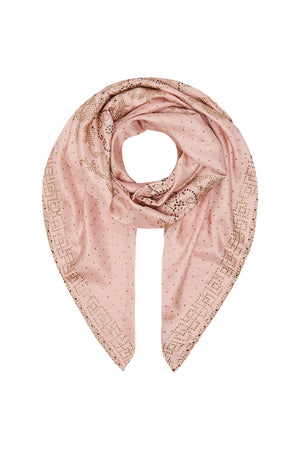 LARGE SQUARE SCARF LUXE PINK