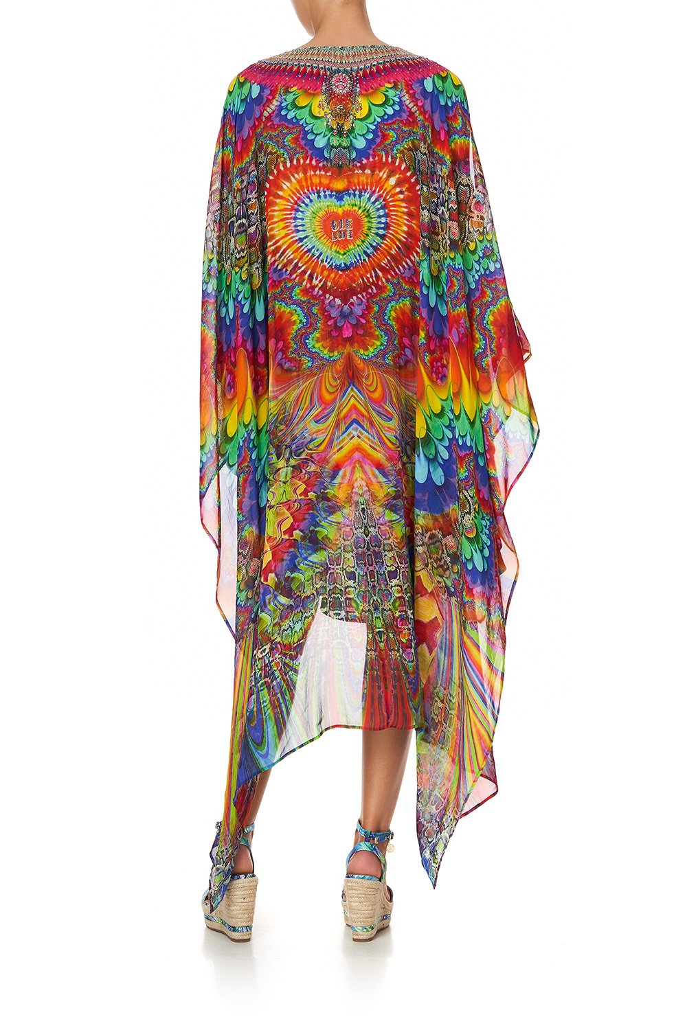 LONG SHEER OVERLAY DRESS COMING DOWN FROM COSMOS