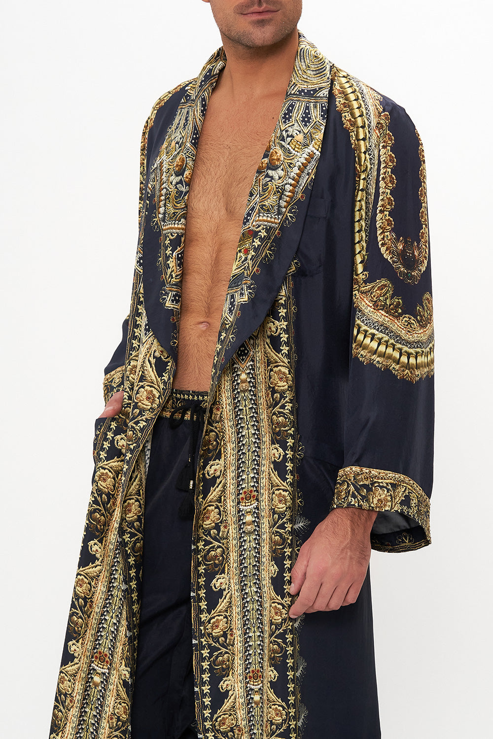 LONG LINE ROBE ITS ALL OVER TORERO