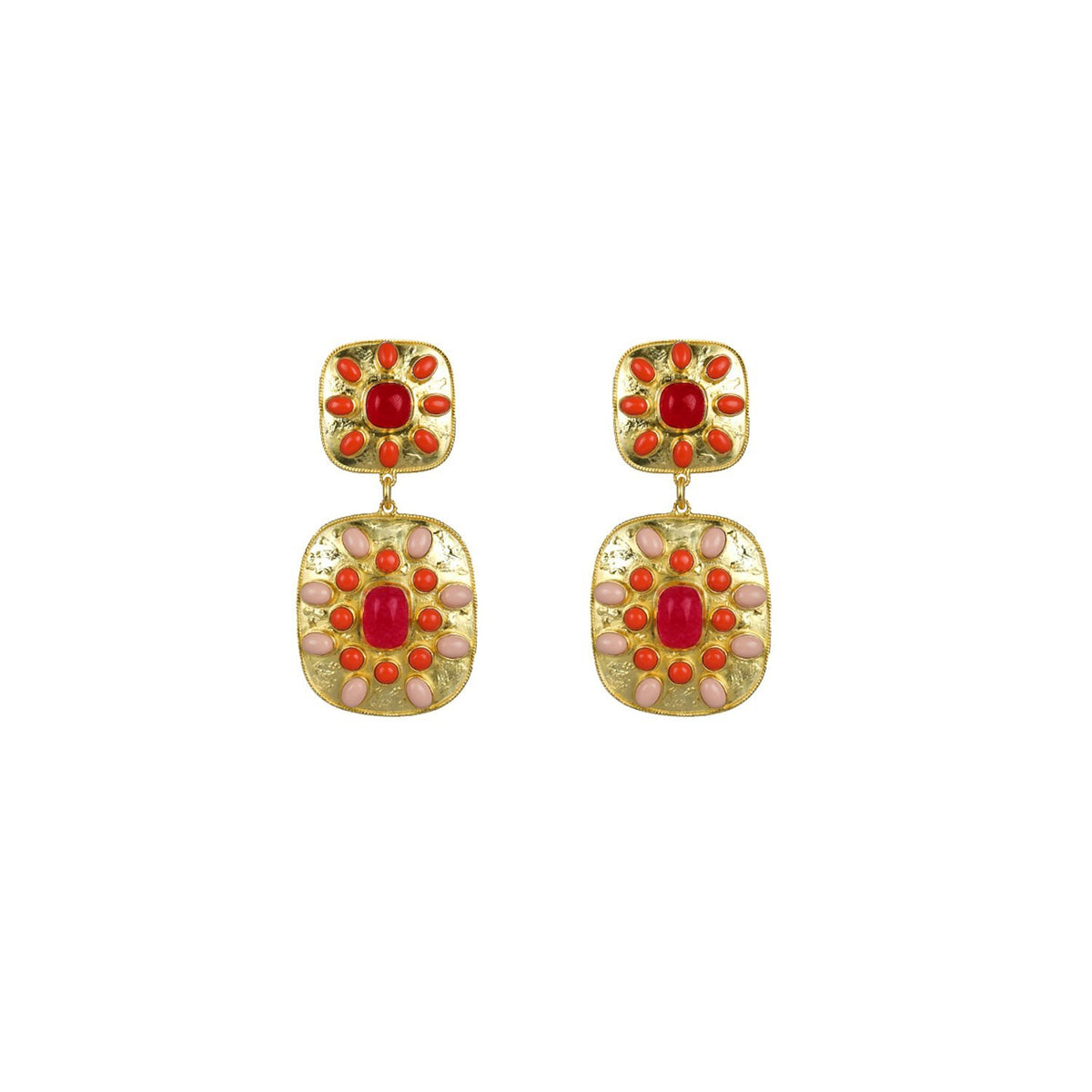 VALERE RED JADE CORDELIA EARRINGS MULTI