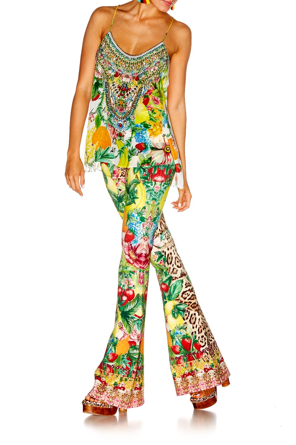 COOL CAT HIGH WAISTED FLARED TROUSER