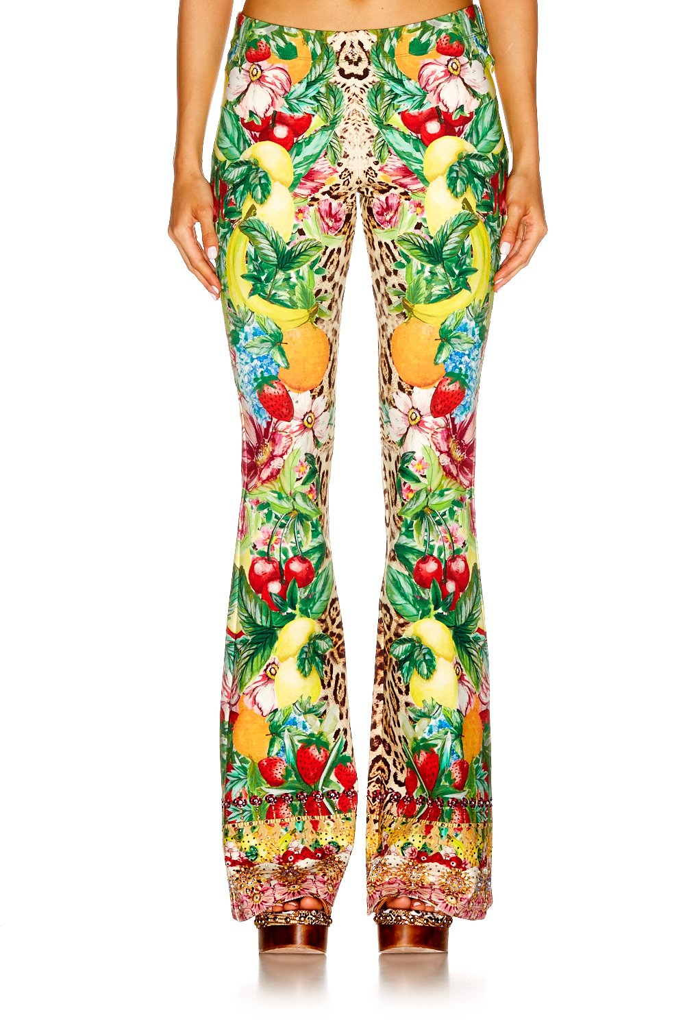 COOL CAT HIGH WAISTED FLARED TROUSER
