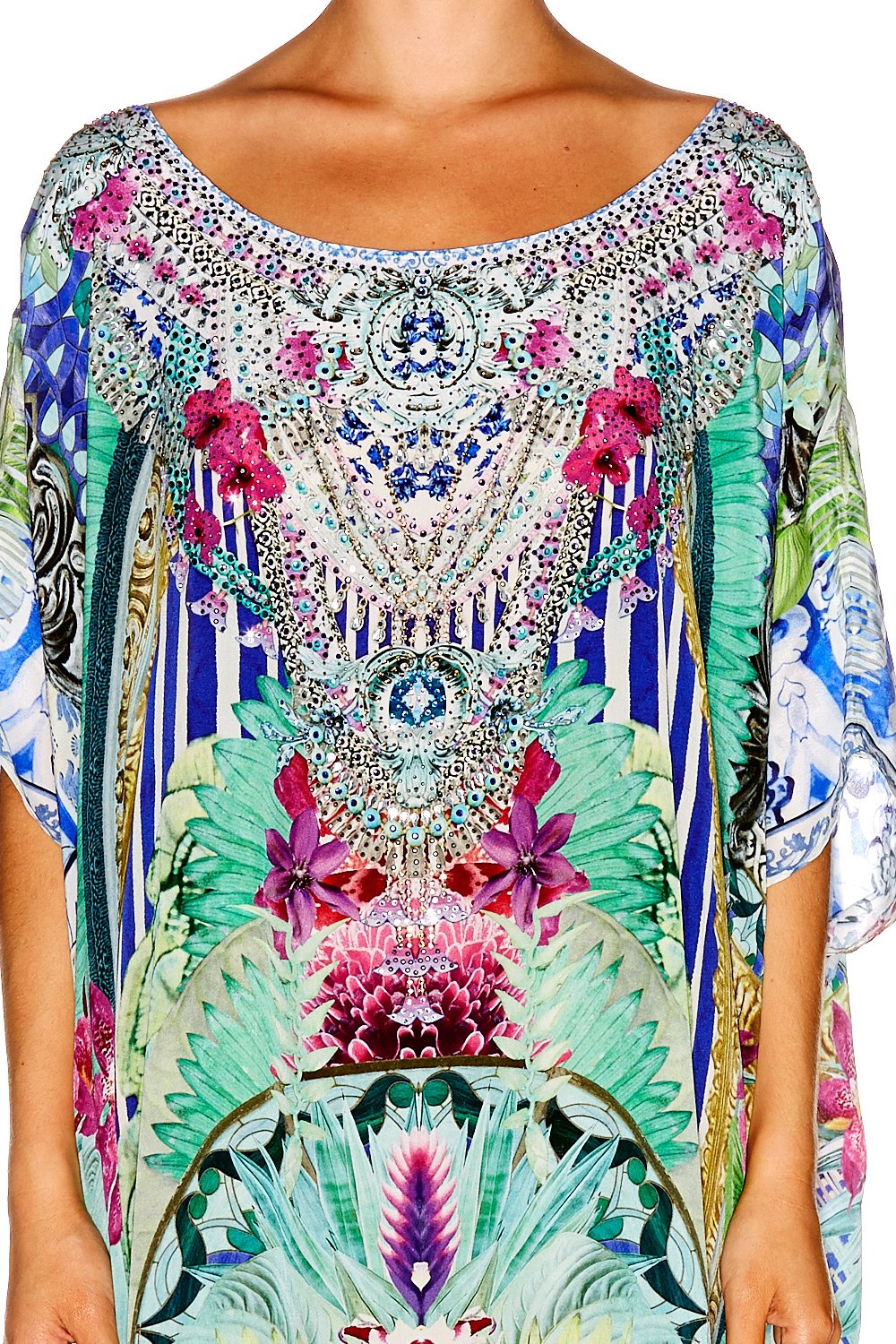 BAHIA BLISS ROUND NECK KAFTAN