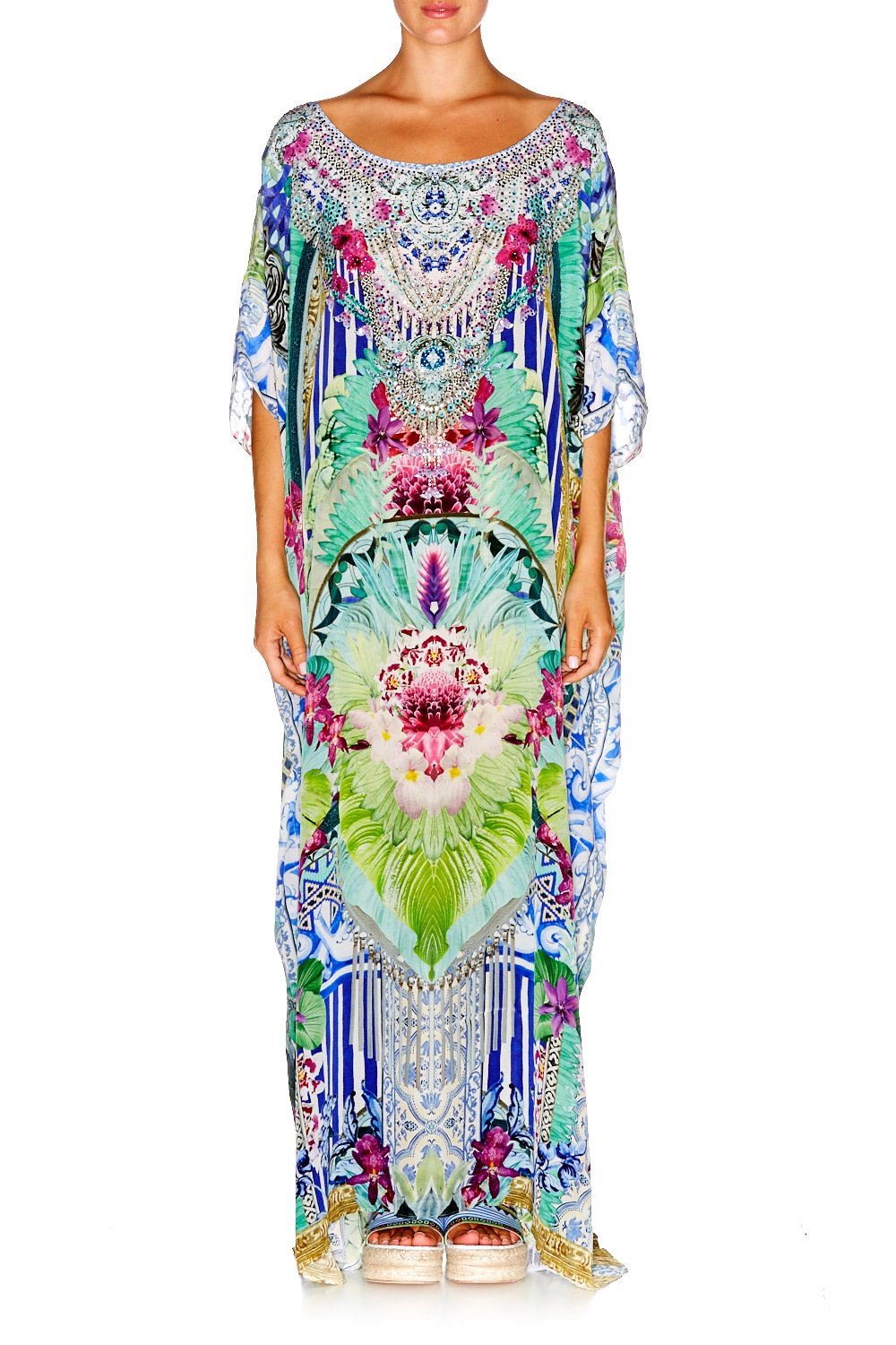 BAHIA BLISS ROUND NECK KAFTAN