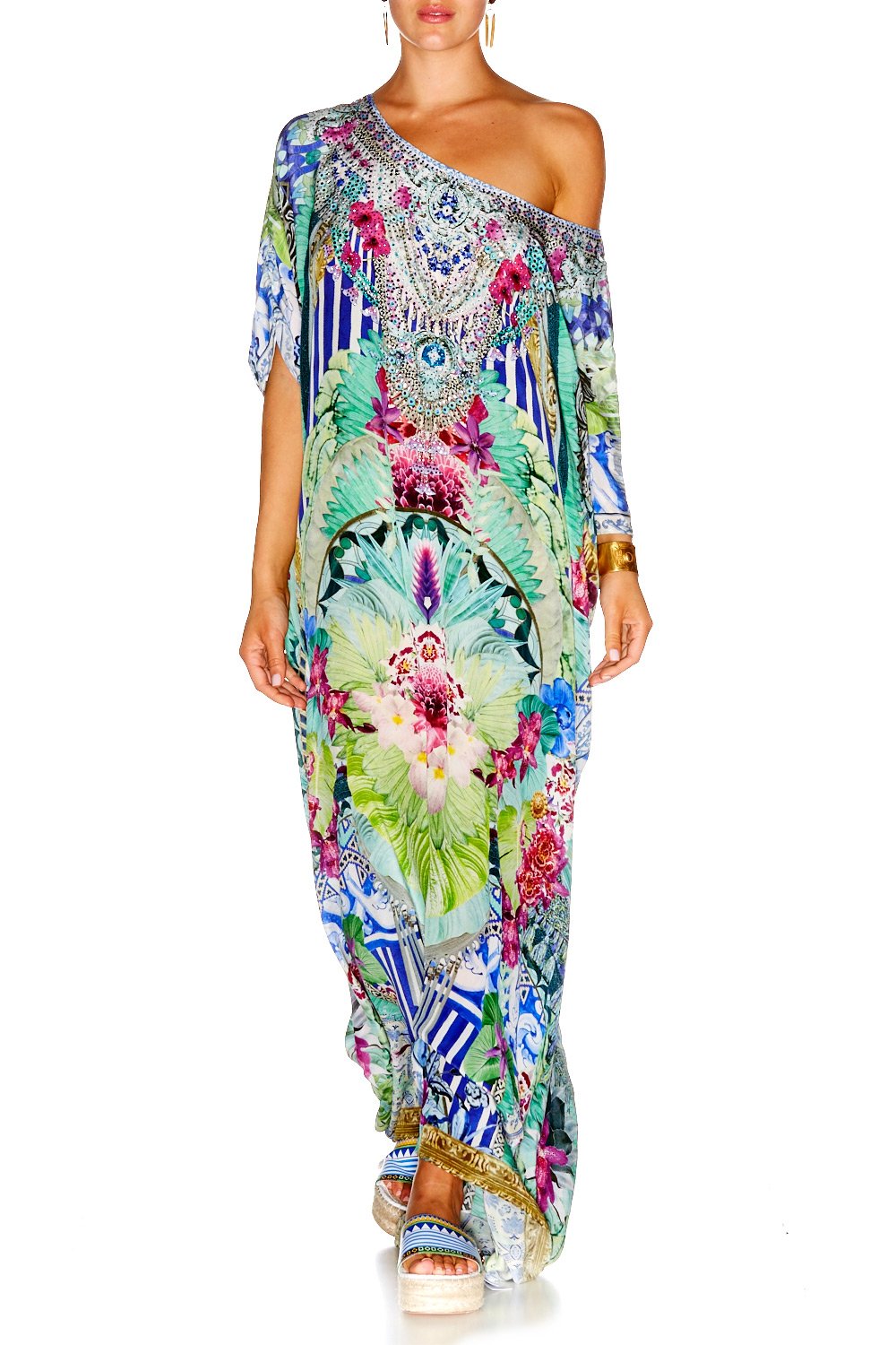 BAHIA BLISS ROUND NECK KAFTAN