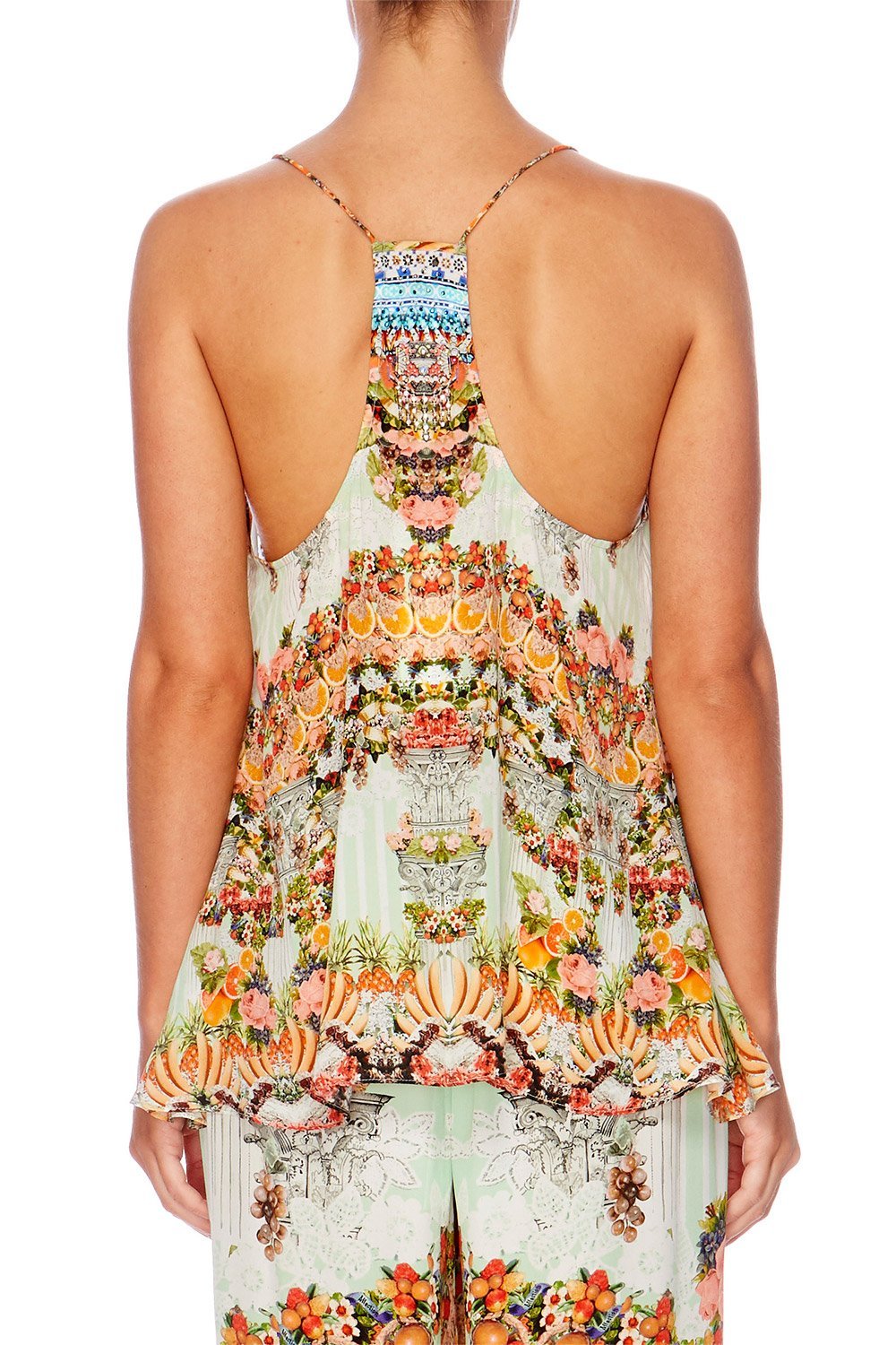 SLICE OF PARADISE T BACK SHOESTRING TOP