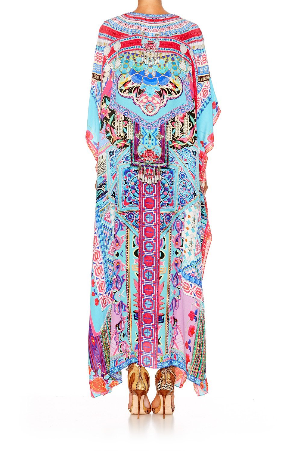 FESTIVAL FRIENDS LONG LACE UP KAFTAN