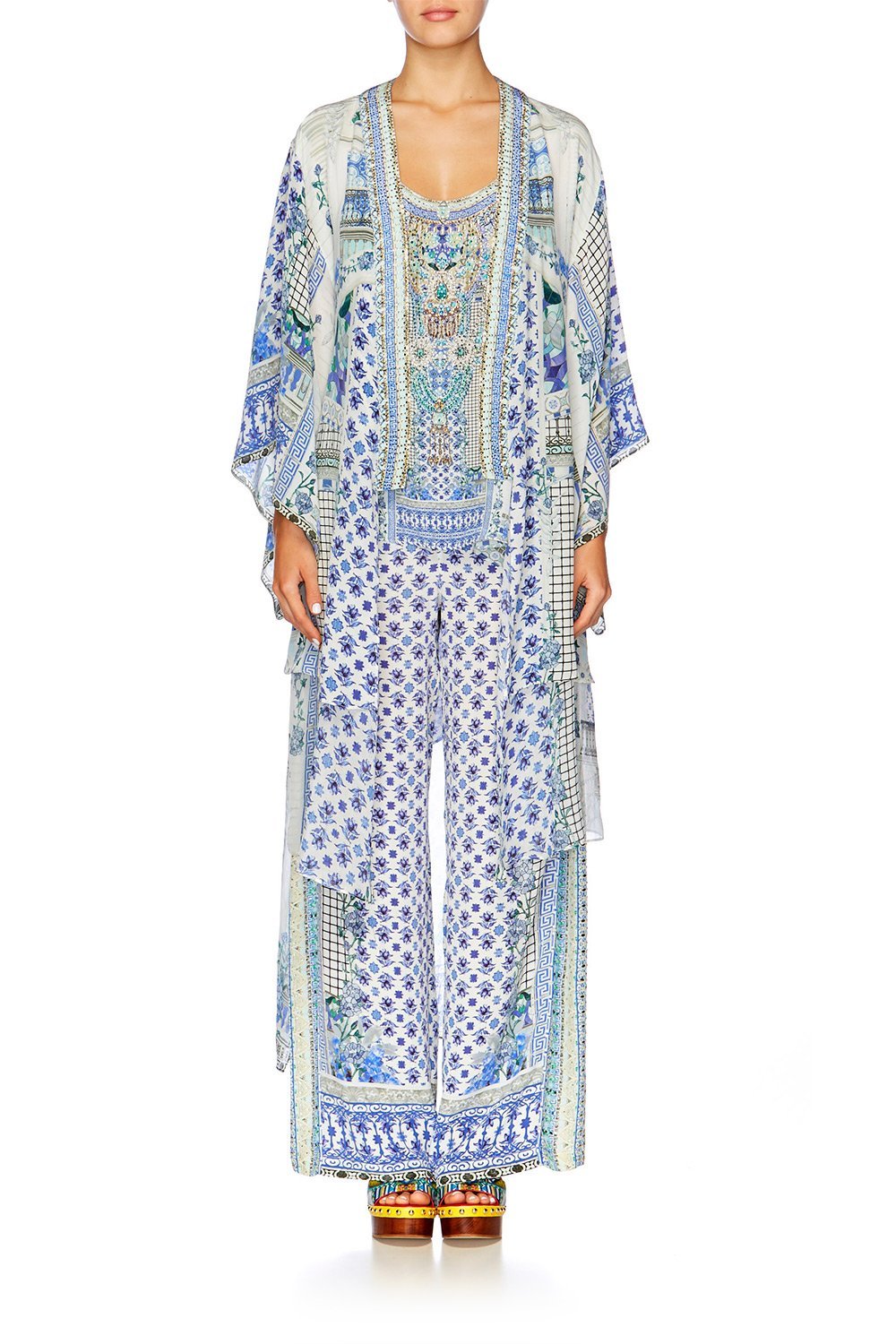 SALVADOR SUMMER KIMONO WITH LONG UNDERLAY