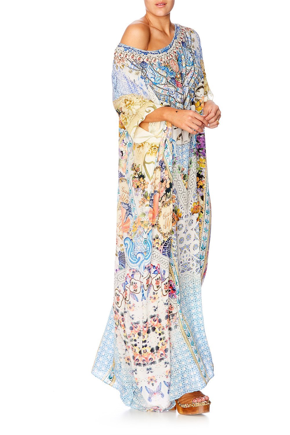 GIRL NEXT DOOR ROUND NECK KAFTAN