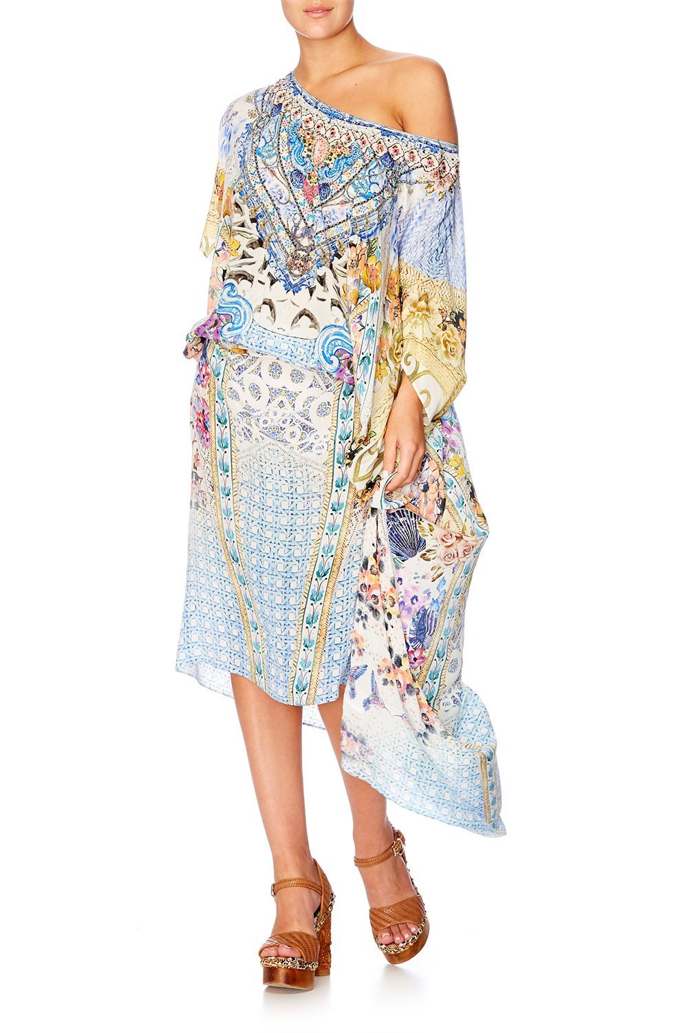 GIRL NEXT DOOR ROUND NECK KAFTAN