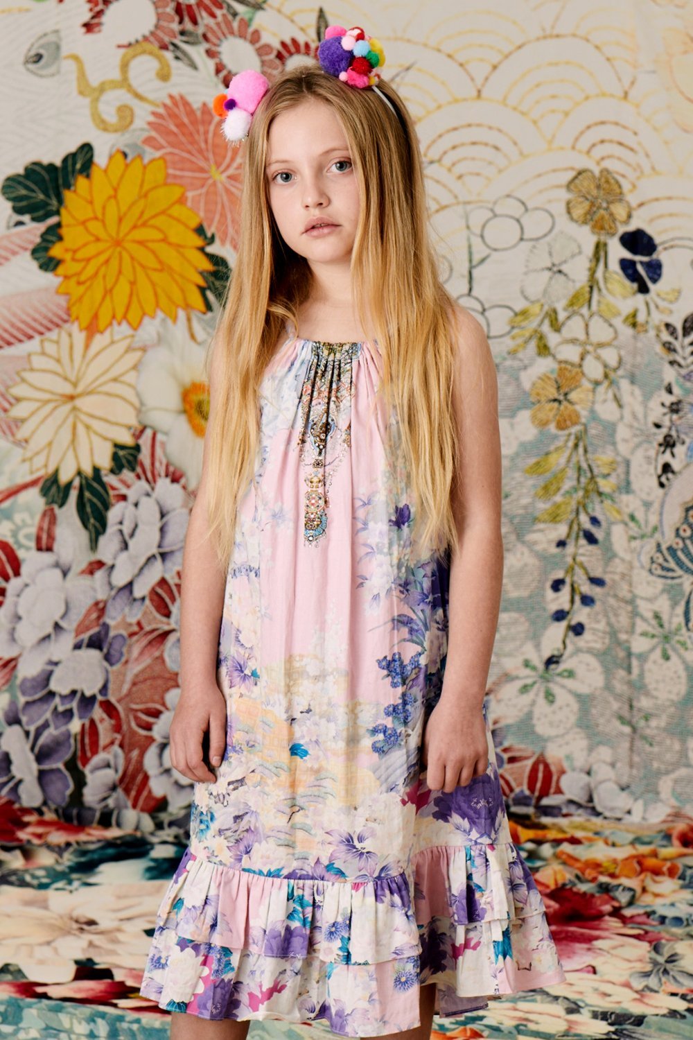 KID'S FRILL HEM DRESS HARAJUKU HEIRESS