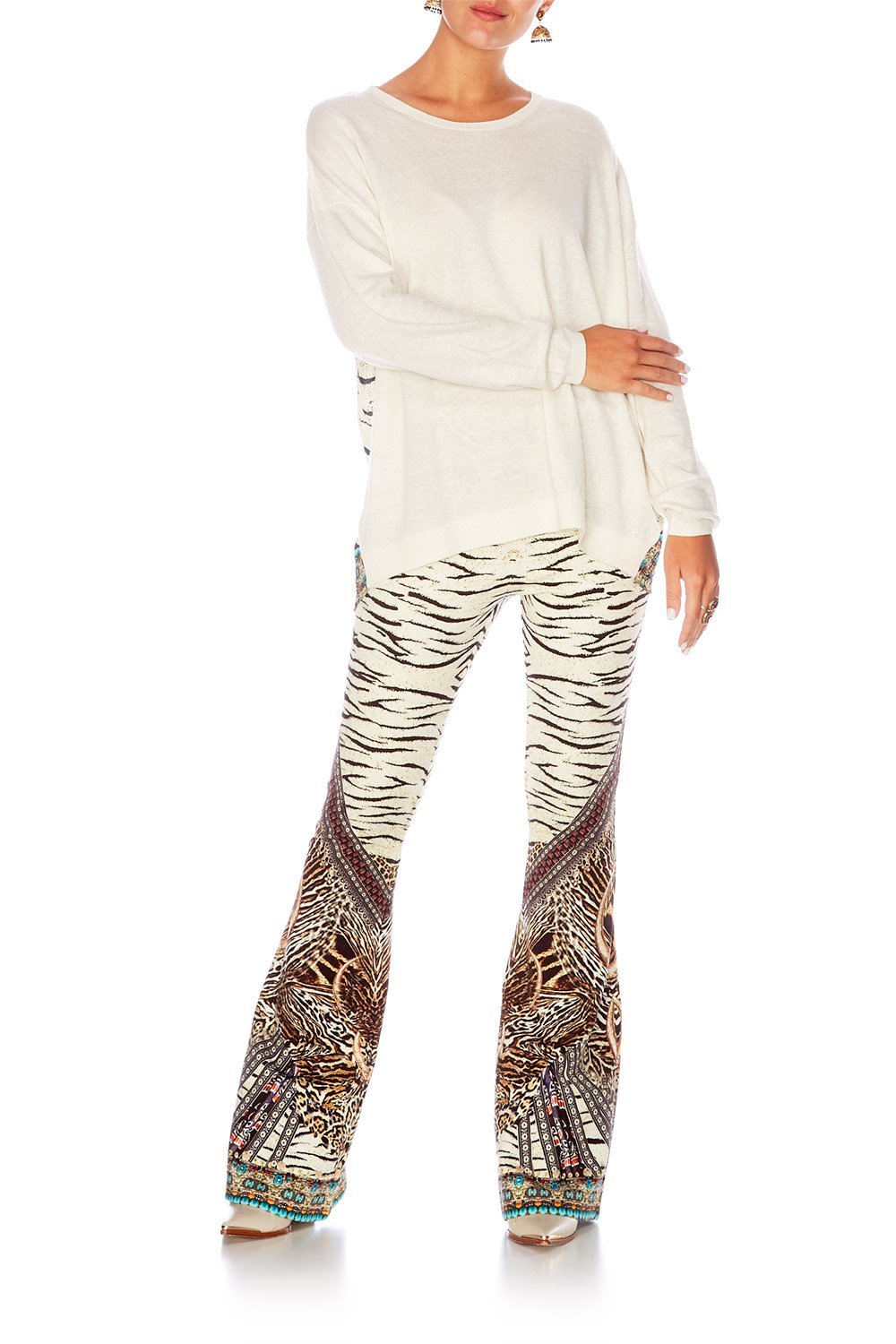 THE BODYGUARD HIGH WAISTED FLARED TROUSER