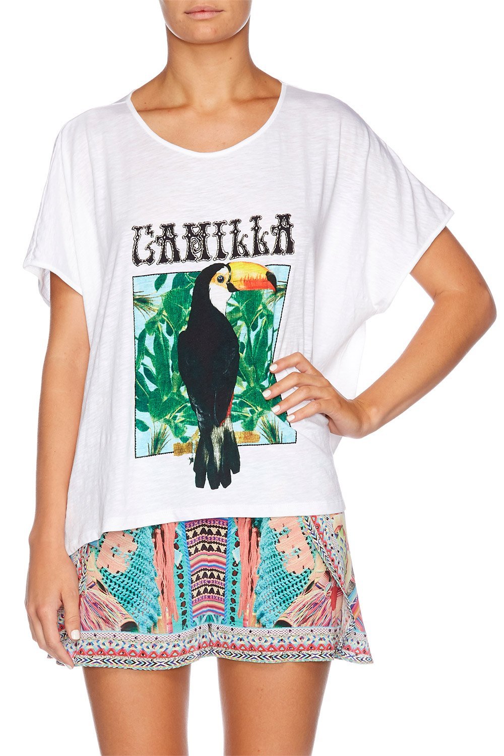 TOUCAN PLAY LOOSE FIT ROUND NECK T-SHIRT