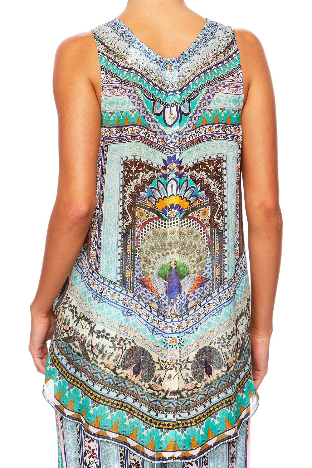 THE KING AND I BUTTON BACK TOP