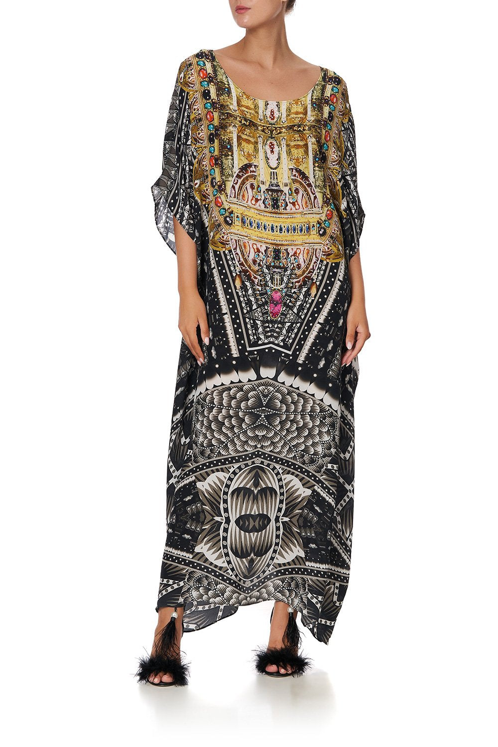 ROUND NECK KAFTAN OMEN