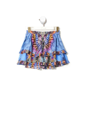 KIDS DOUBLE LAYER FRILL SKIRT LOVE ON THE WING
