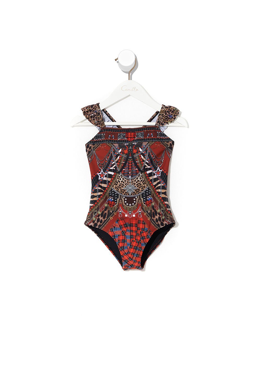 KIDS ONE PIECE WITH FRILL STRAP 4-10 LONDON CALLING