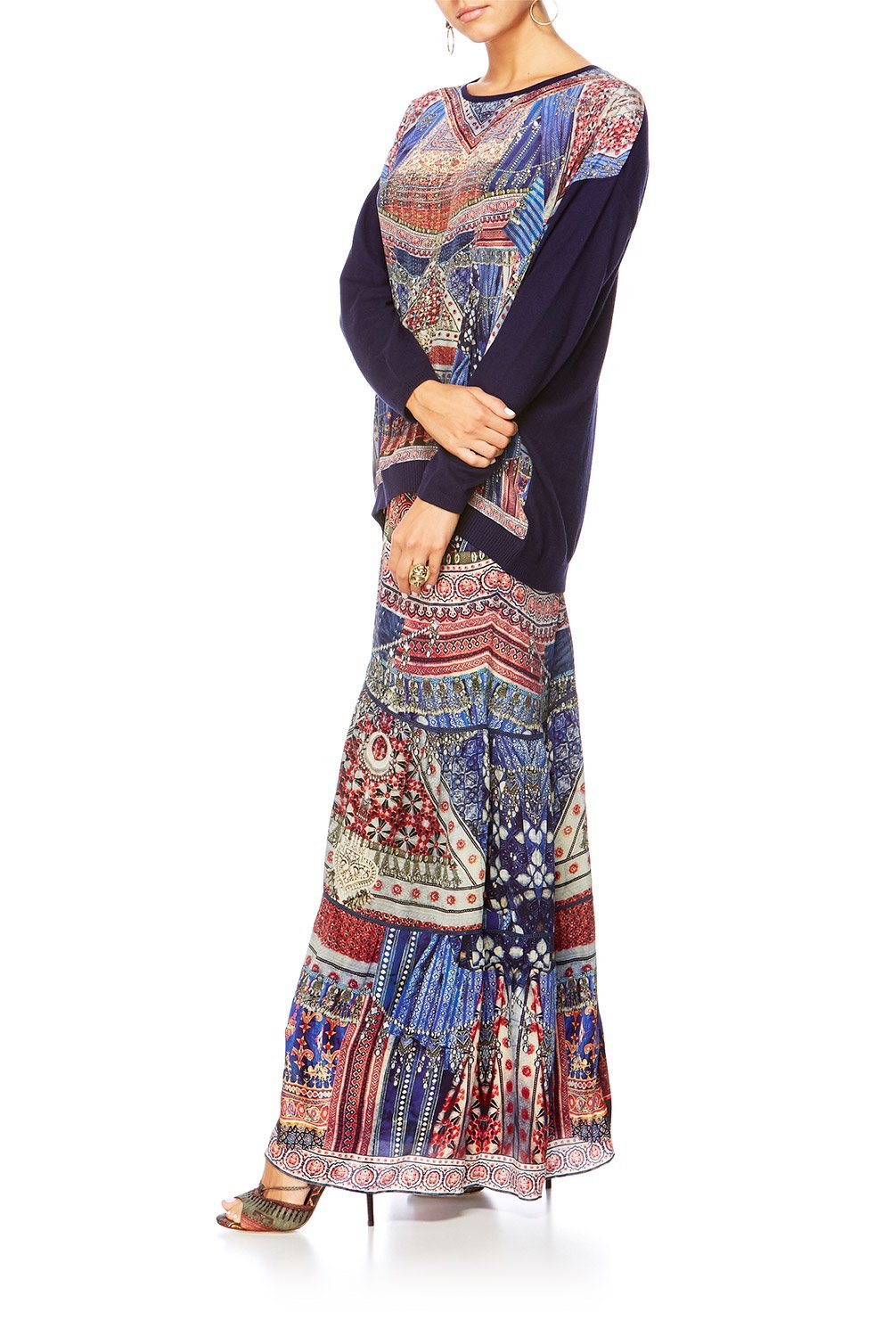 OVERNIGHT BAG JUMPER W CONTRAST FRONT