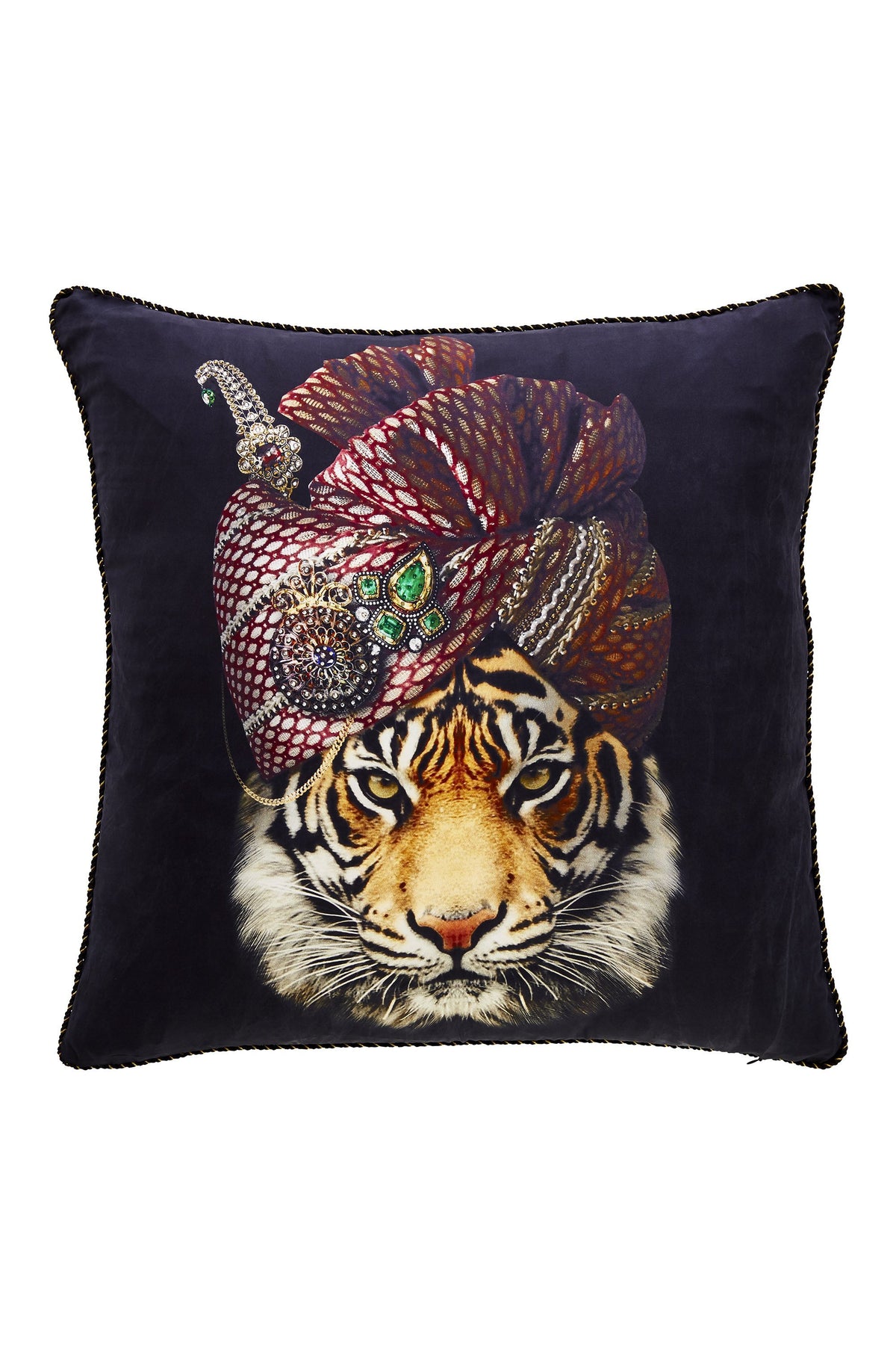 TURBAN TIGER LARGE SQUARE CUSHION