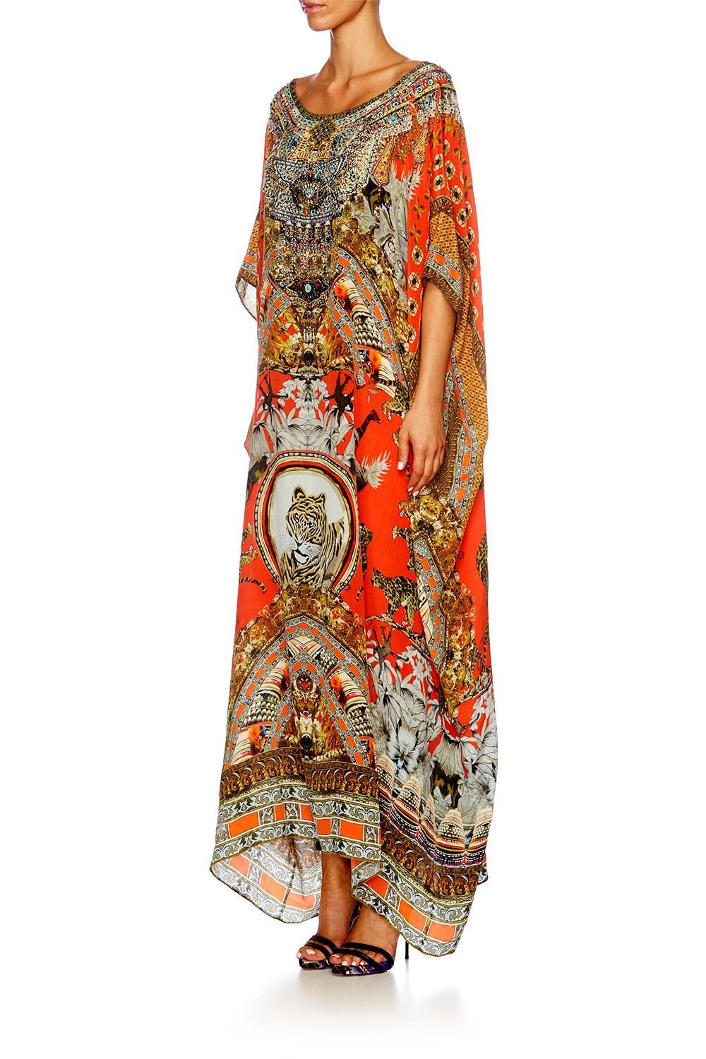 HANGZHOU HOLLYWOOD ROUND NECK KAFTAN