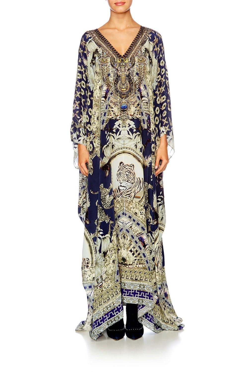 A LITTLE PAST TWILIGHT SPLIT FRONT & SLEEVE KAFTAN