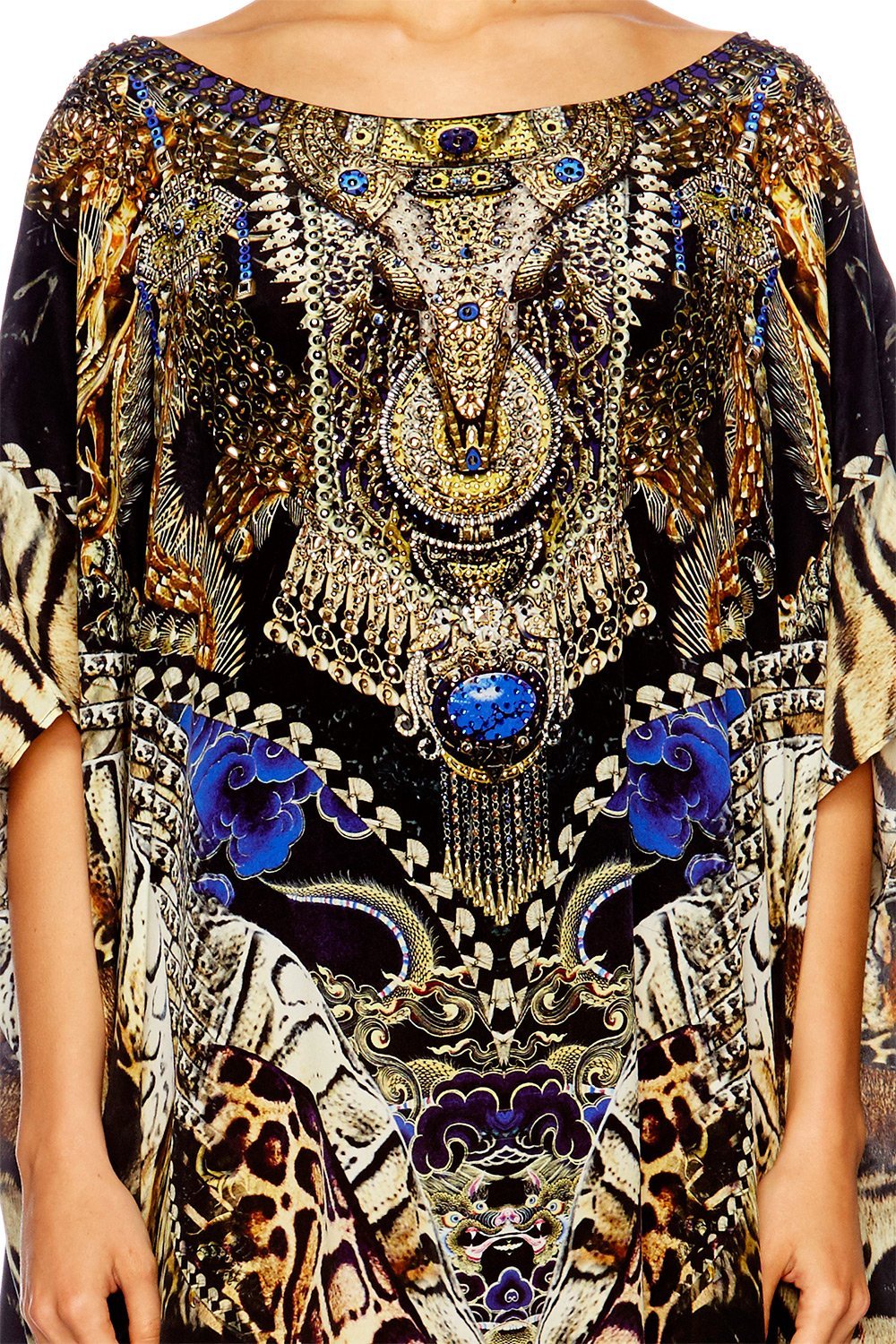 DRAGON LADY ROUND NECK KAFTAN