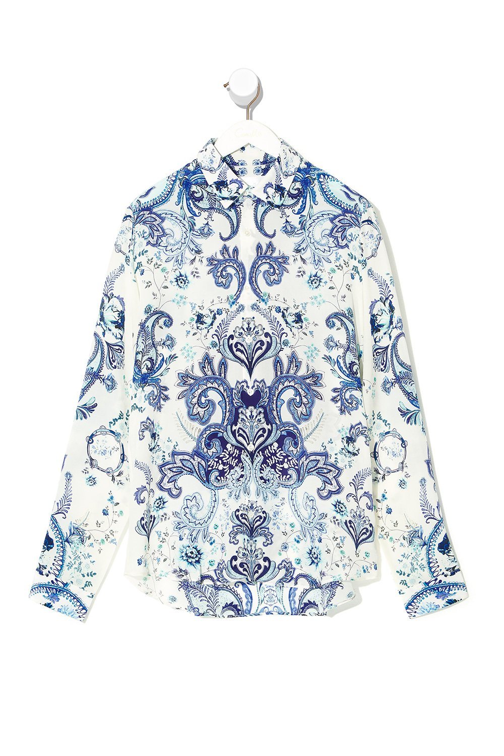 COLLARED LONG SLEEVE SHIRT TALKING ABOUT A REVOLUTION